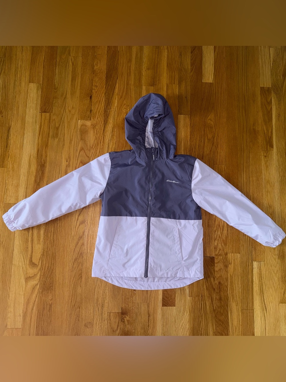 Girls Eddie Bauer Two-Tone Hooded Kids 3 in 1 Rain and Fleece Jacket
